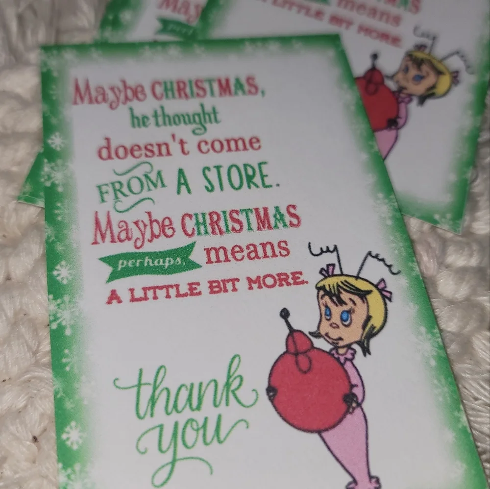 30 cards Grinch style thank you cards
